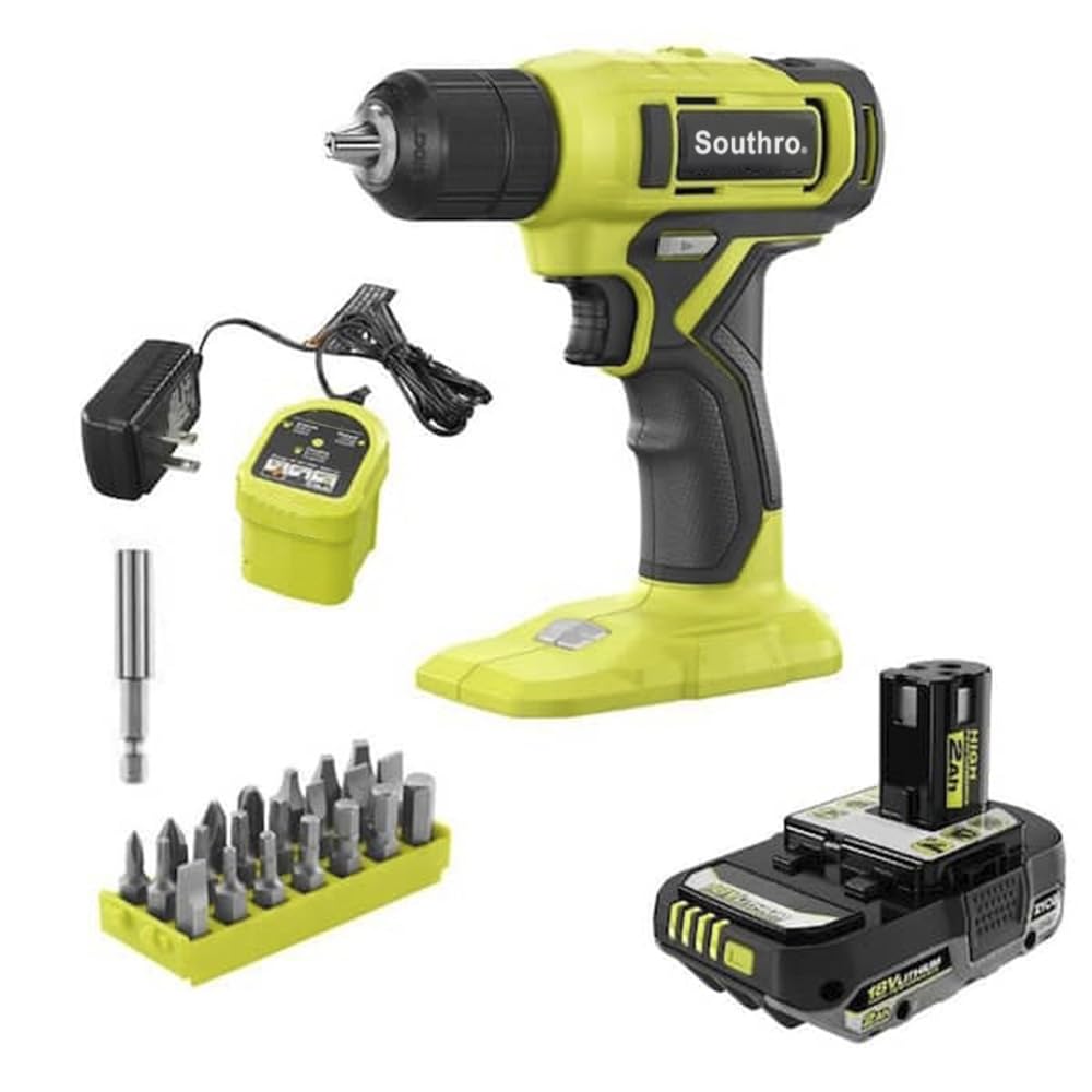 18V Cordless 3/8 in. Drill/Driver Kit with 2.0 Ah Battery, Charger & 22-Piece Bit Set N7068