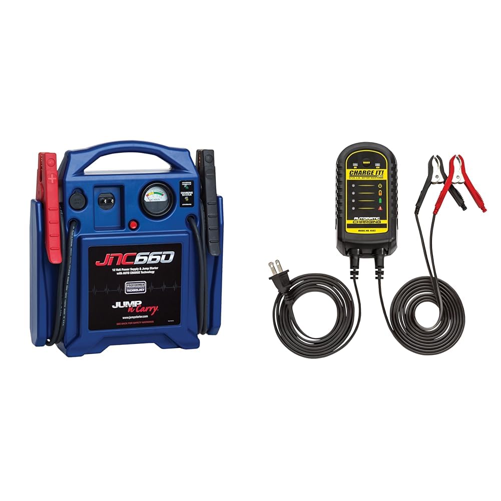 1700 Peak Amp 12 Volt Jump Starter and 2.5 Amp Battery Maintainer J89450