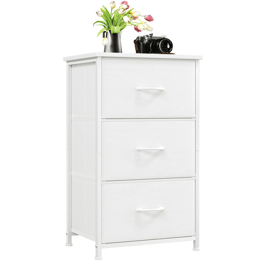 White 3 Drawer Dresser B449938