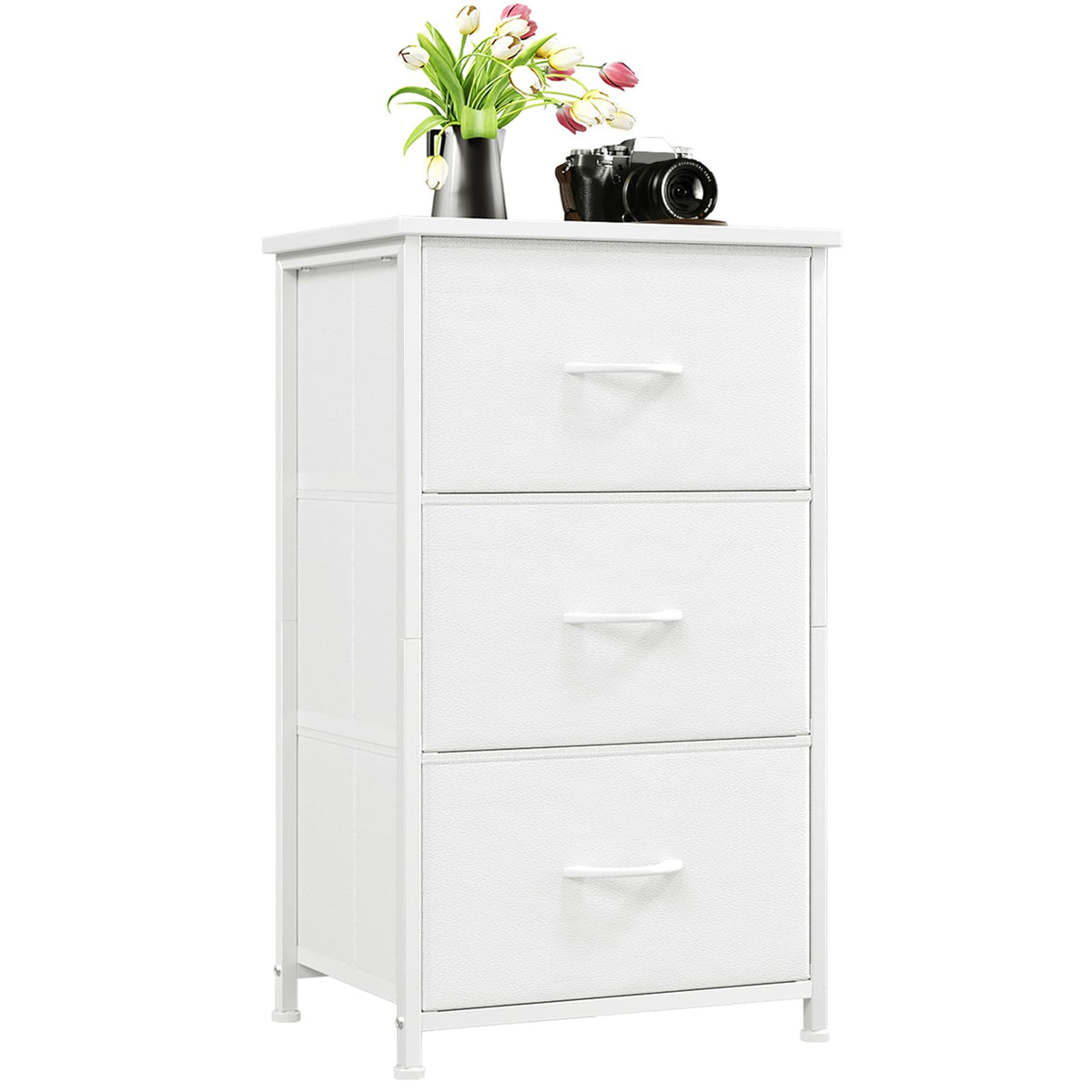 White 3 Drawer Dresser B449938