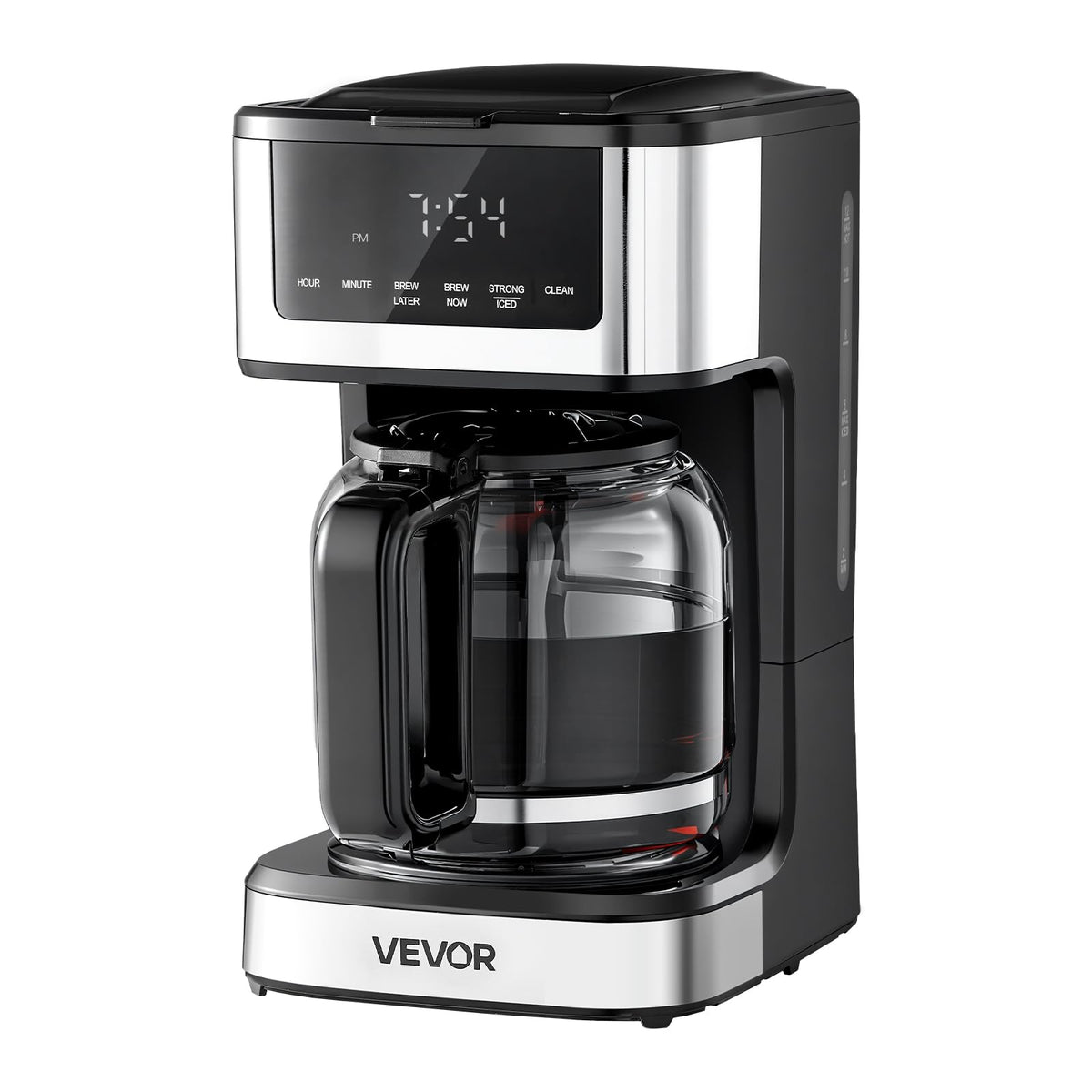 12 Cup Programmable Drip Coffee Maker with Touch Screen C154