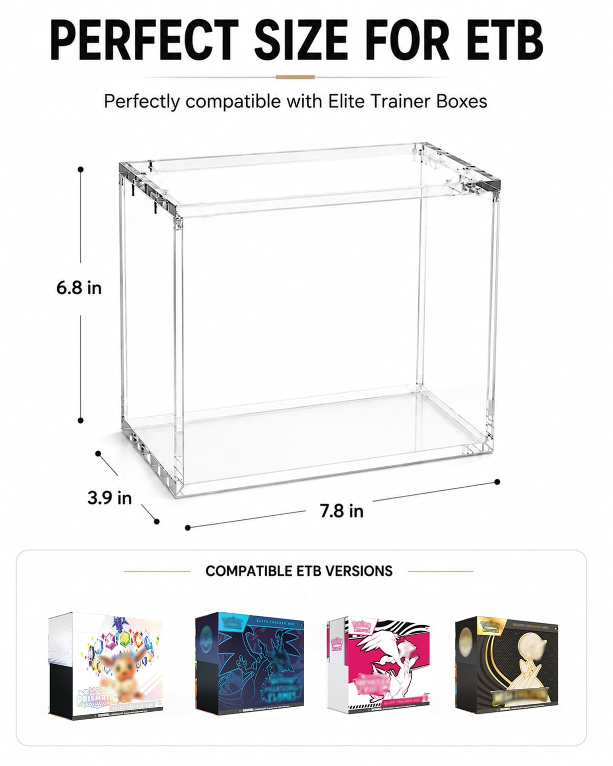 Clear Acrylic Display Box P624