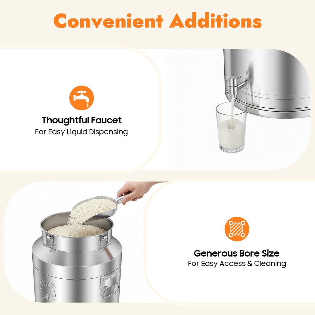 20Gal Stainless Steel Water Dispenser with Faucet E878
