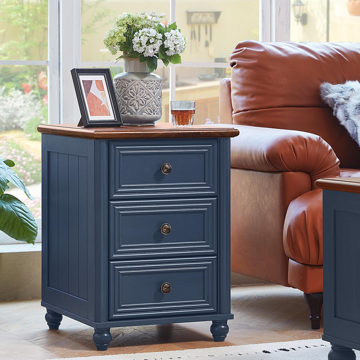 18" Night Stand with 3 Drawers L86229