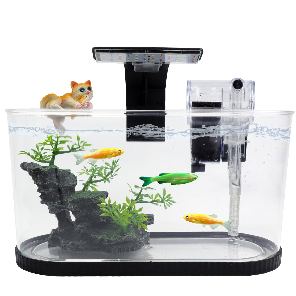 2 Gallon Fish Tank Kit with Filter and Light O67892