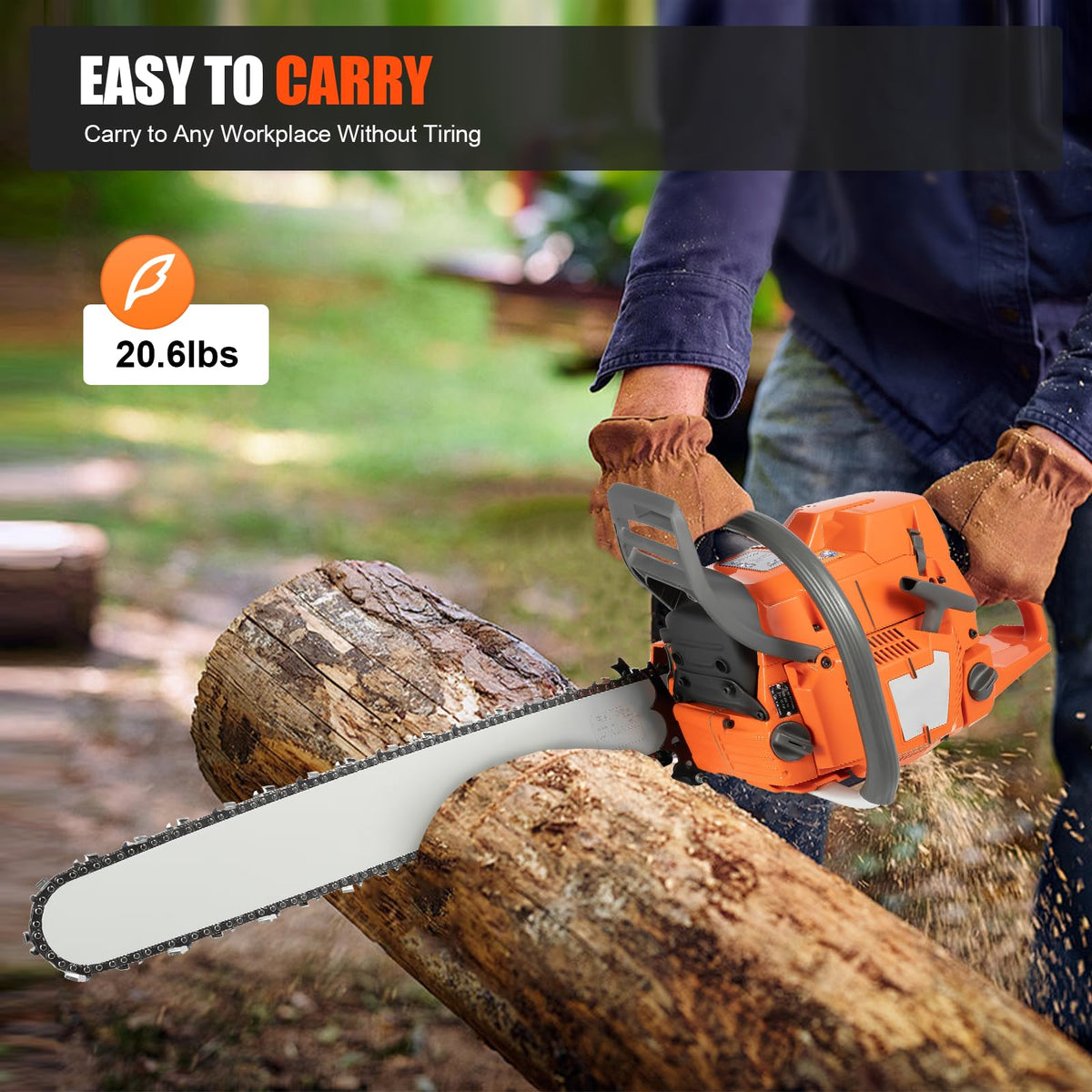 24 Inch 72cc 2-Cycle Gas Chainsaw S9629