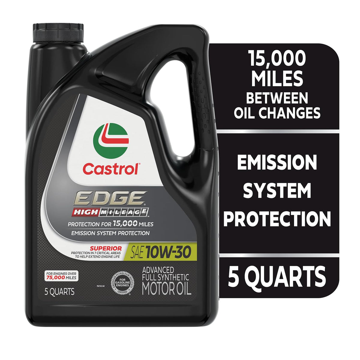 10W-30 Full Synthetic Motor Oil, 5 Quarts F38733