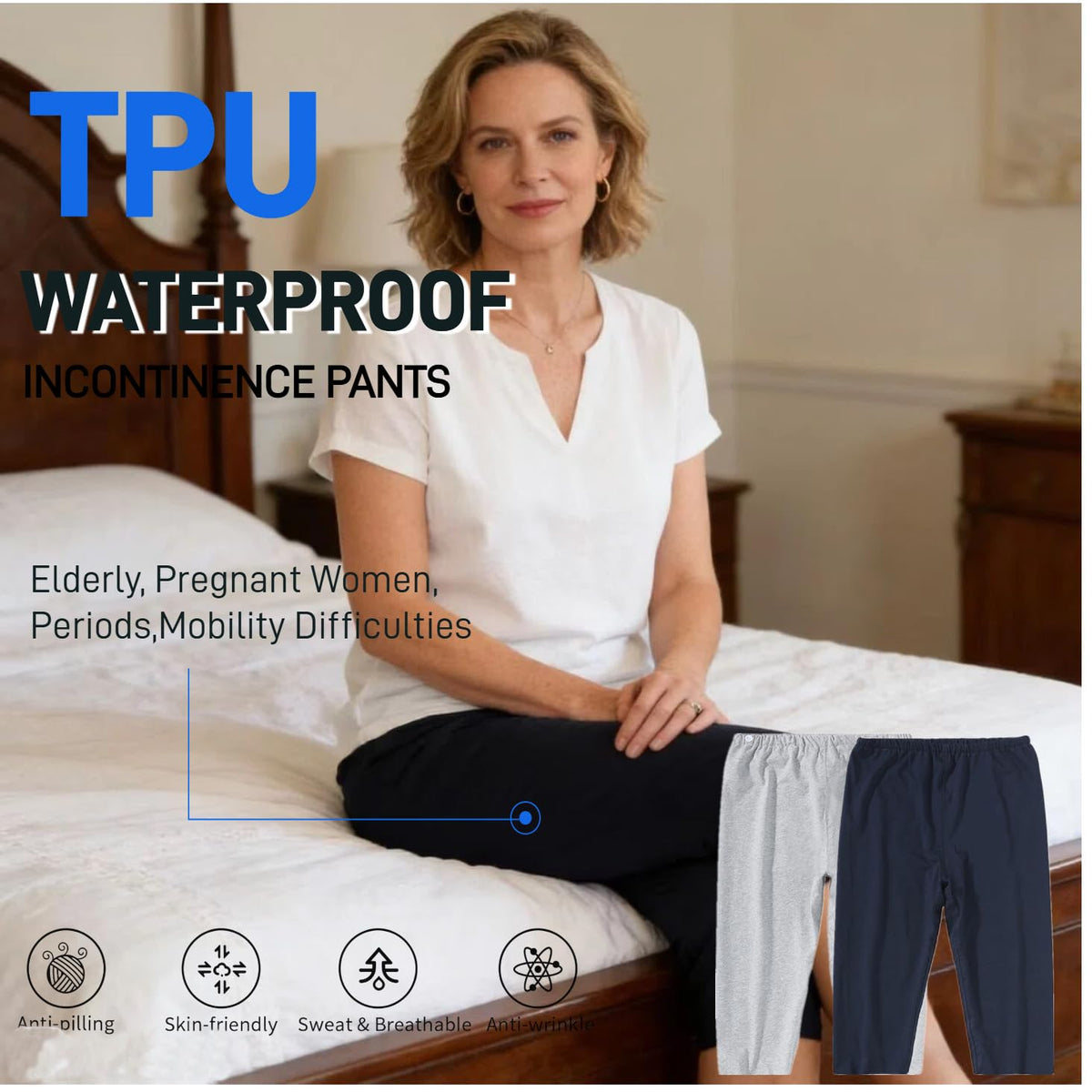 Adjustable Reusable Adult Incontinence Pants B700692