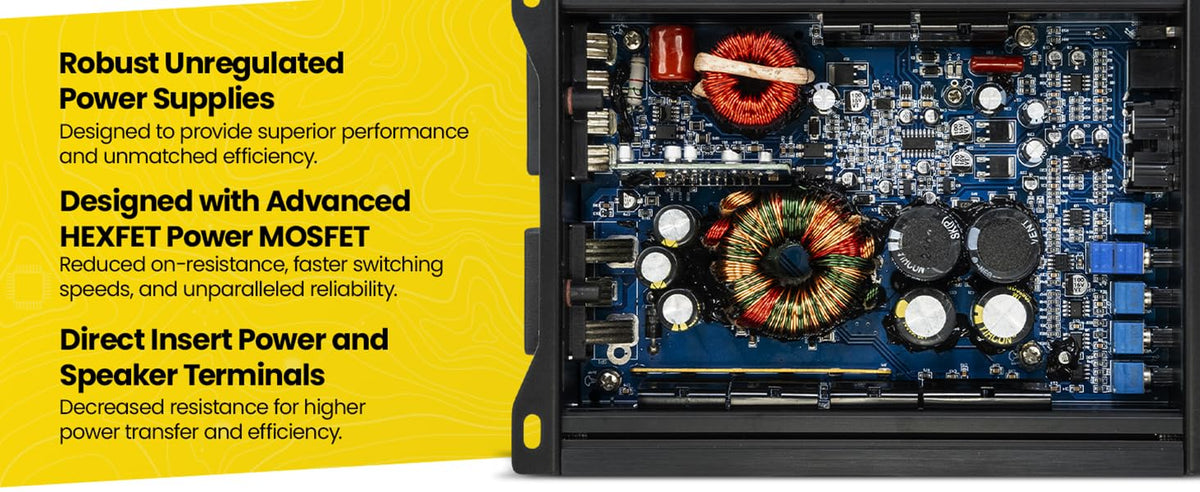 1200W 5-Channel Class D Car Audio Amplifier X662