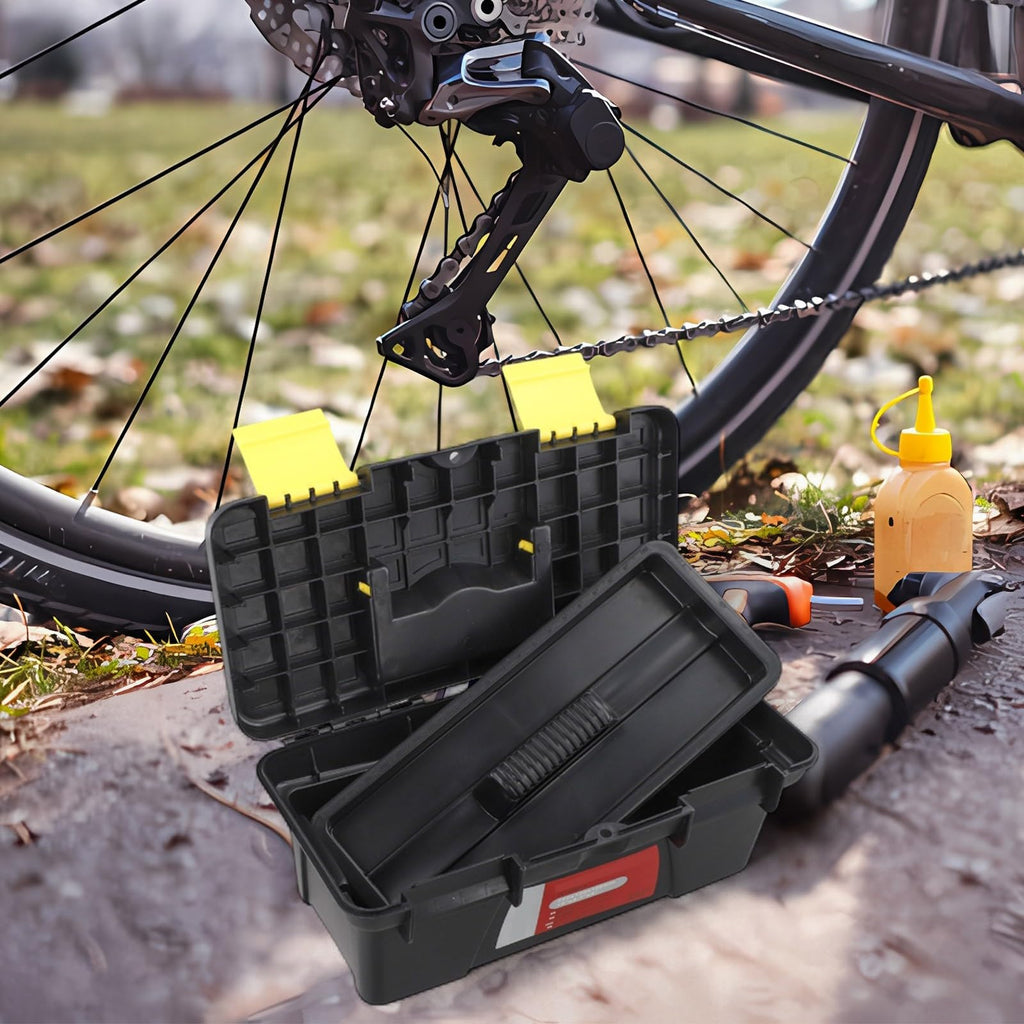 10-Inch Two-Layer Plastic Toolbox with Secure Latch I7005