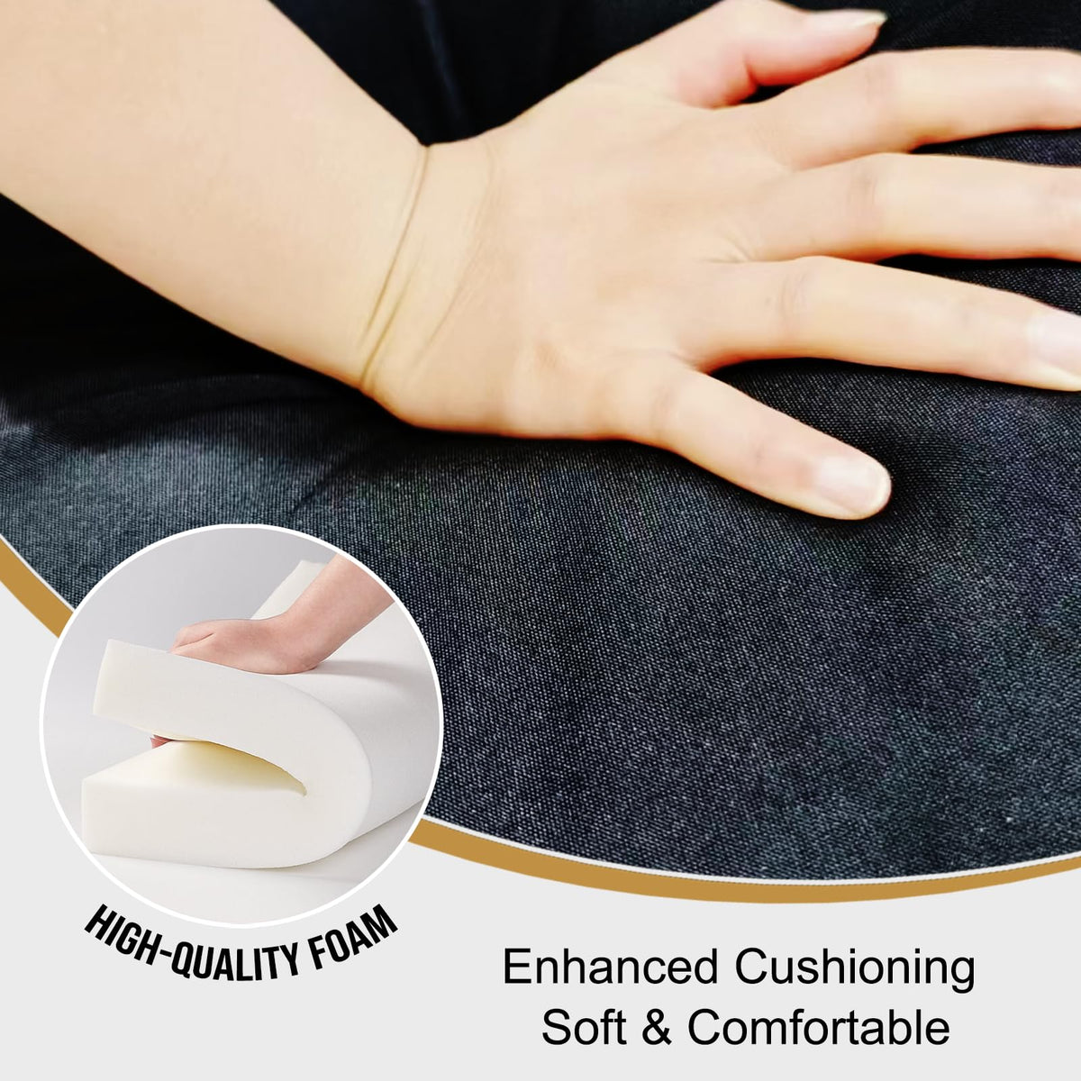 3.15 Inches Thick Portable Waterproof Stadium Seat Cushion H102