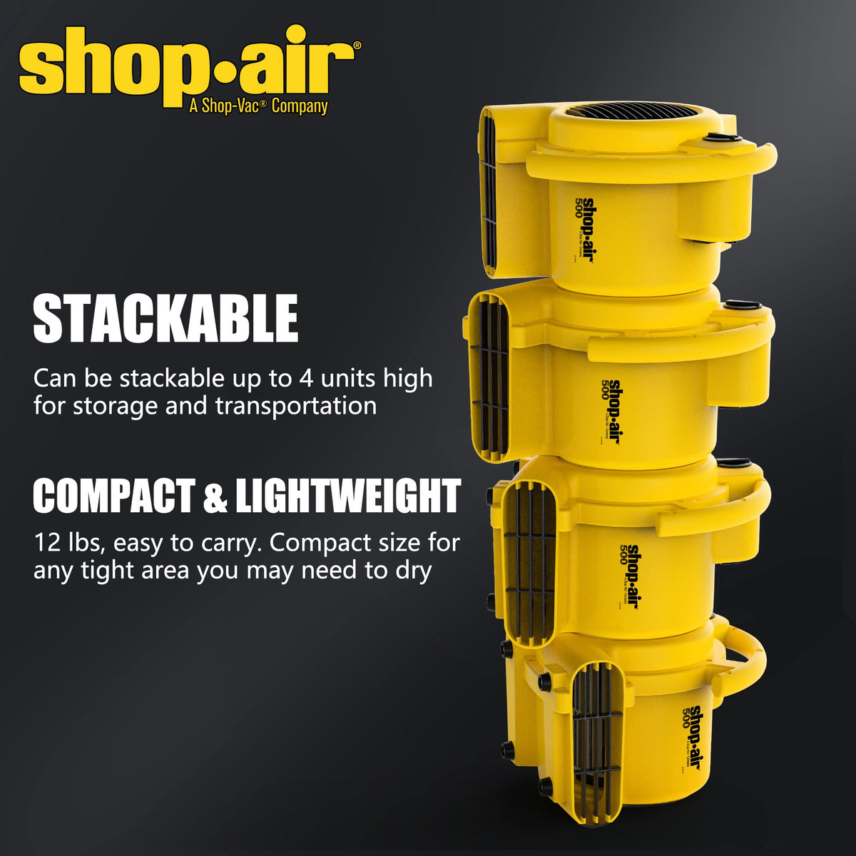 500 Max CFM Air Mover with Onboard Outlets O2181