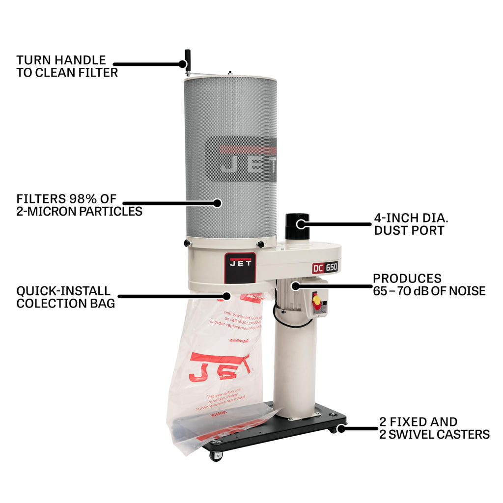 1 HP 2-Micron Canister Filter Dust Collector N7464