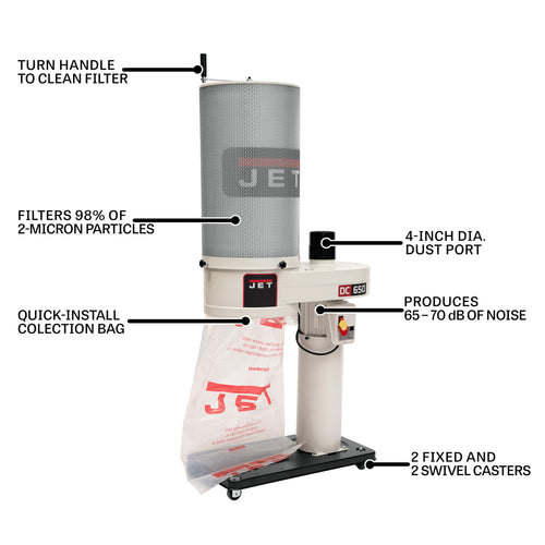 1 HP 2-Micron Canister Filter Dust Collector N7464