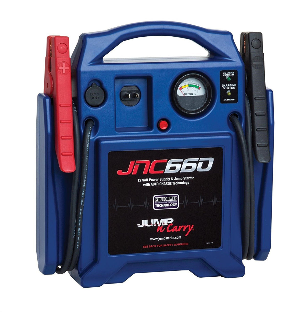 1700 Peak Amp 12 Volt Jump Starter and 2.5 Amp Battery Maintainer J89450