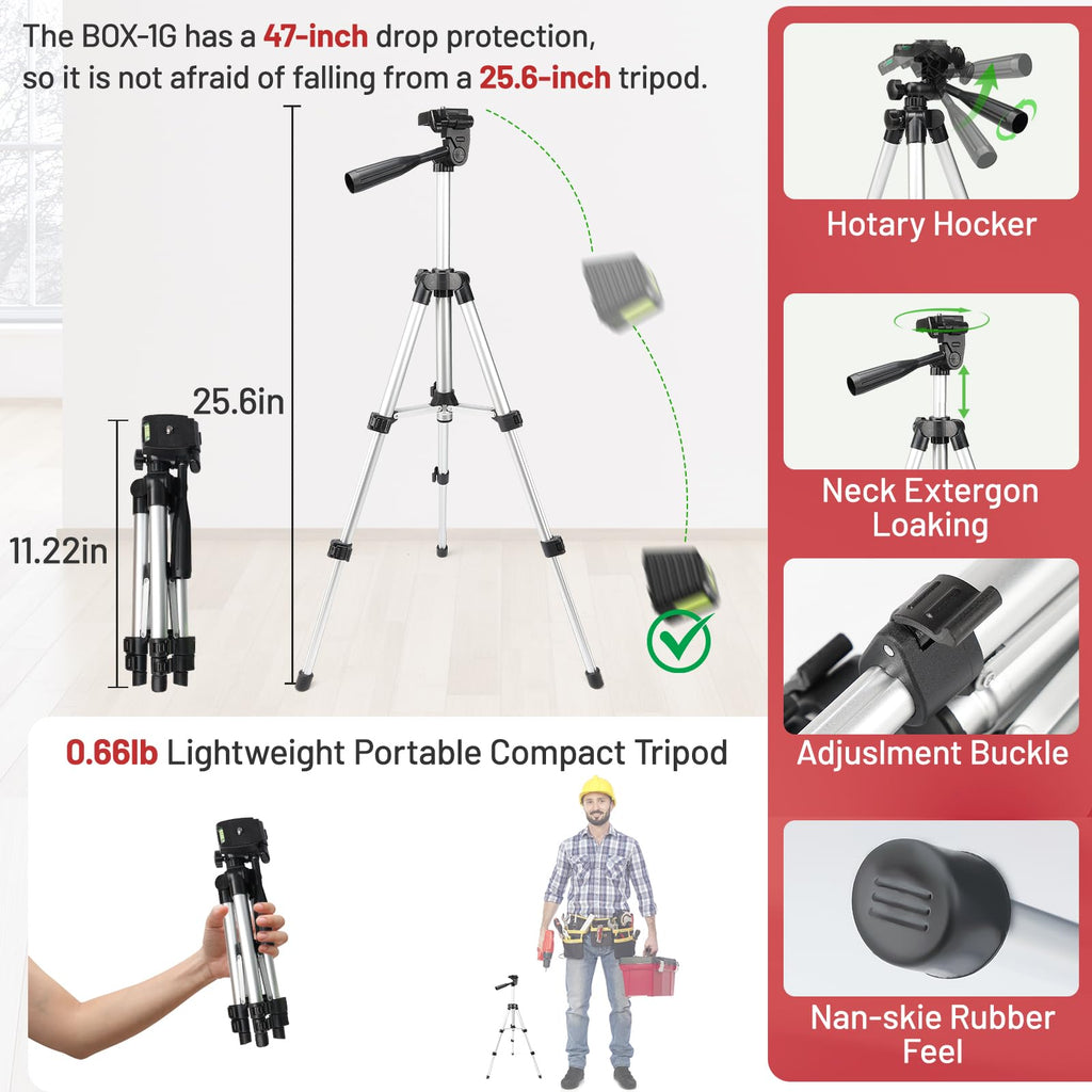 150Ft Red Self Leveling Laser Level with Tripod Y68428
