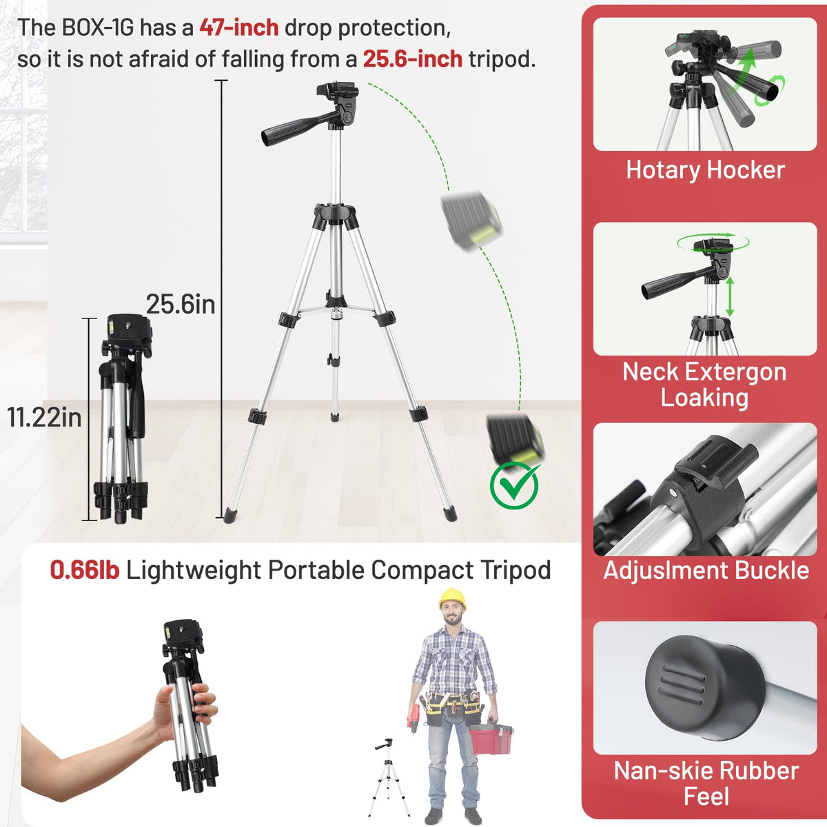 150Ft Red Self Leveling Laser Level with Tripod Y68428