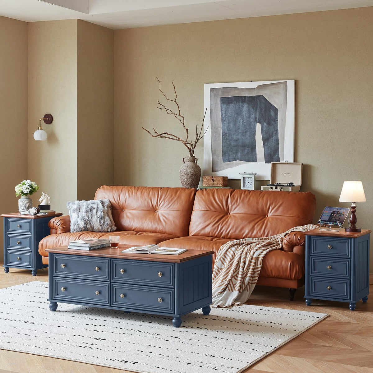 18" Night Stand with 3 Drawers L86229