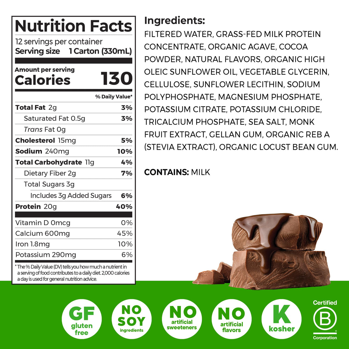 Chocolate High Protein Shake 11 oz 12pk G42903